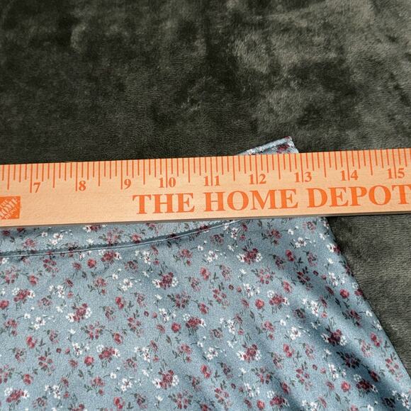 Hollister A-Line Skirt Women's M Blue Floral High Rise Soft Girl Aesthetic NWT - Picture 5 of 7